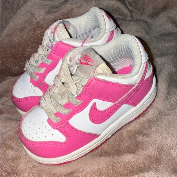 Nike Other - Nike Dunk Low
Baby/Toddler Sneakers in Pink and White 5C